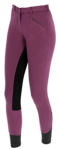 Covalliero Reithose Economic, Vollbesatz Kinderreithose, Brombeer, 146