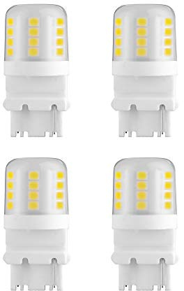 Makergroup S8 3156 Wedge Base LED Light Bulbs 12VAC/DC Low Voltage Water Resistant Design for Outdoor Landscape Lighting Pathway Driveway Lights 4W Daylight White 6000K 4-Pack