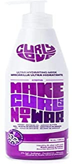 Curly Love Ultra Hydrating Mask 450ml - Feuchtigkeitsspendende Haarmaske für lockiges Haar des Typs 2b bis 3b, die Feuchtigkeit spendet