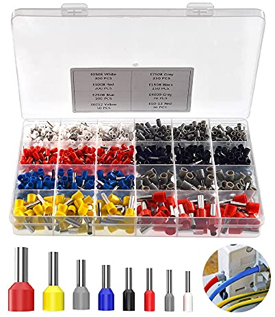 YIXISI 1150 Pièce Embouts de Câble Set, Embouts de Câblage Câble de Cosses, Boîtes à Bornes Sertir Isolées AWG 28-7, 0.08-10mm²