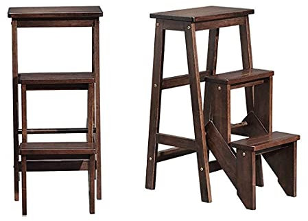 Sywlwxkq Échelle télescopique Escalier Pliant Pliable Portable pour Enfants Tabouret échelle Pliante pour Enfants, Petit escabeau ， Tabouret Pliant en Bois Tabouret rétractable Escalier ave