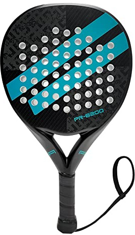 Padel Racket Carbon Fiber Surface with EVA Memory Flex Foam Core Padel Tennis Racquets Lightweight (Sky-Blue)