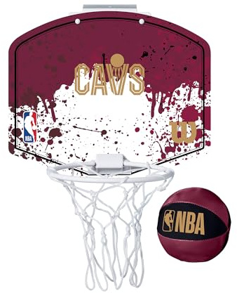 WILSON NBA Team Mini Basketball Korb, Kompakte Größe und Robuste Bauweise, Einfacher Aufbau und Dynamisches Design, Farbe: