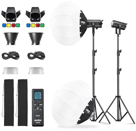 Godox SL150III SL-150III LED Studioleuchte Bowens Mount Kit für Studioaufnahmen,Video Location und Porträtfotografie mit BD-04