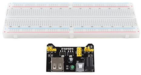 830 Tie Points Breadboard Kit with Jumper Wire, DIY Circuit Prototyping Base for Electronics Programming, 3.3V 5V Power Supply Module