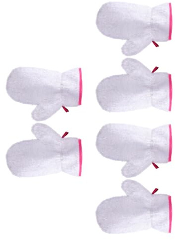 Mobestech Moufles De Nettoyage En Microfibre Blancs, Lot De 6 Pièces, Antidérapants, Légers Et Pratiques Pour Tâches Ménagères Cuisine, Protection Des Mains, Capacité Nettoyante