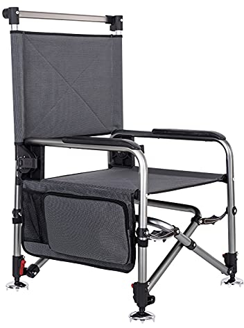 MOOWI Camping Stuhl Campingstühle for Erwachsene Faltende Angelstühle mit Aufbewahrungstasche Faltbare Rückenlehne skalierbare Beine for Rasenstrand Chaise Lounge Anglerstuhl (Size : Small A)