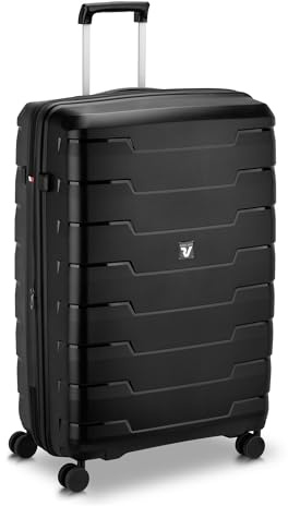 RONCATO Skyline 2.0 Großer Koffer 79 cm Erweiterbar - Schwarz
