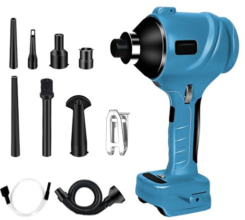 Cordless Dust Blower, Compatible with Makita 18V Battery, Brushless Handheld Compressed Air Duster 447 MPH for Garages Workshop Sawmill Room Home Cleaning (ONLY TOOL)