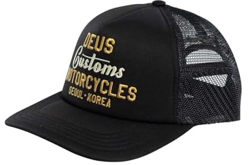 Deus Ex Machina Herren Kamli Trucker Cap Schwarz