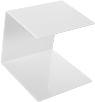 NULYLU Support Blanc en Plastique Organisateur Élégant et Minimaliste, Améliore L'efficacité pour Coussin D'extension de Cils Lors Pose D'extensions de Cils en Salon ou Espace