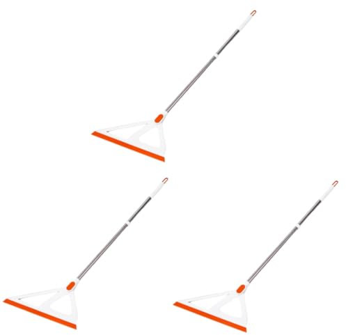 FRCOLOR 3 Piezas Verter Vidrio Piso Fregadora Electrica para Limpieza Escobas Domésticas Agente De Mudanzas Alfombra Esponja Rociar Aire Escobilla De Limpieza De Ventanas Polvo El Plastico