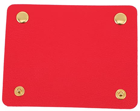 FOMIYES Protector del Asa de Bolso de PU Cuero Rojo para Proteger Manos y Ahorrar Esfuerzo, Funda Protectora para Equipaje de Mano y Bolsas de Viaje