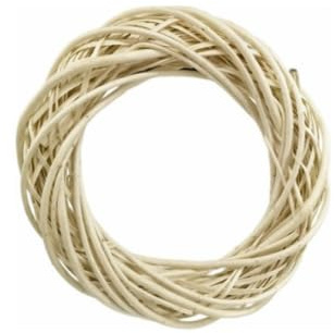 Floralcraft® 25cm Willow Ring (Natural) - Perfect for Floral Arrangement DYI Crafts Weddings, Seasonal Displays, Christmas or Home Decor