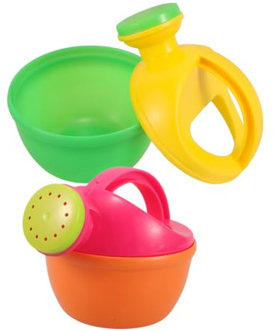 YARNOW Regadera Pequeña de Plástico con Asas para Niños, 2 Piezas, Juguetes Acuáticos para Bebés, Resistente y Versátil para Jardín y Juegos al Aire Libre en Verano