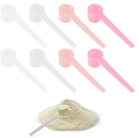 DOKRIN Messlöffelsets,8 stücke kunststoff messlöffel pulver löffel 5g mess pulver löffel flüssigkeit löffel