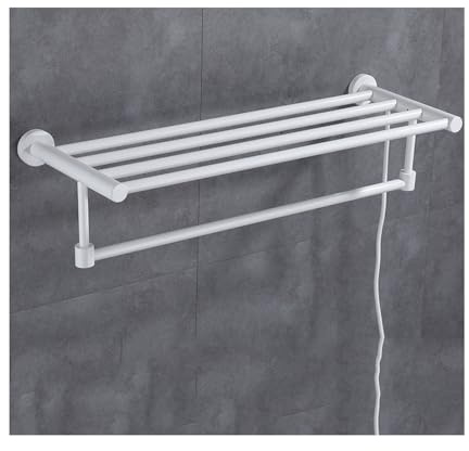LYMGRZ Scaldasalviette Bianco, Linea Dritta, Piccolo, Riscaldamento rapido, portasciugamani con Spina, Accessori per Il Bagno, scaldasalviette a Parete