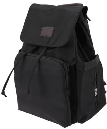 BESPORTBLE Wickelrucksack mit Zugband Stylischer Rucksack für Windeln und Babybedarf Große Kapazität für und Ausflüge Schwarz