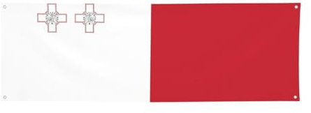 Bandiera di Malta Holiday Banner - 61 x 180,3 cm, perfetto per feste di festa