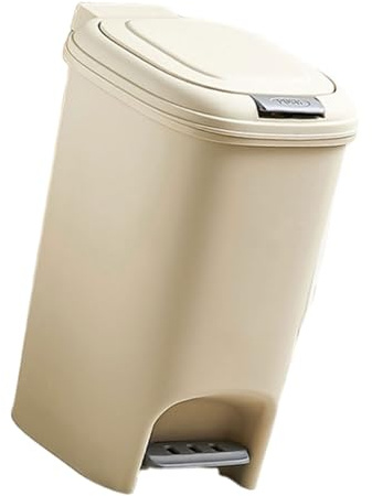 Kalttoy Friendly Poubelle à double ouverture avec mécanisme de presse à pédale 8 l, 10 l, 15 l