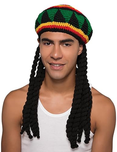 Generisch Dreadlock Bucket Hut | Perücke Dreads Lustige Hut - Party Festliche Mütze Perücke Für Theater Karneval Cosplay Halloween Konzert