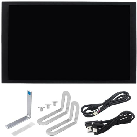 LuobannmSmall 8 Inch IPS Monitor 1280x800 Portable with Interface, for DIY Secondary Display or PC Case Internal Screen