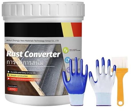 Peinture pour réformateur de rouille - Inhibiteur de conversion de rouille de 300 g, apprêt de protection | Revêtement résistant à la pour surfaces métalliques Automotive Veh