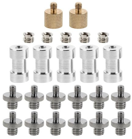 LIGIGWASH Mikrofongewindeadapter Mikrofonstativadapter Für Kamerahalterung Stativadapter Metallstativschraubenadapter Kameraschraubenadapter Mikrofonstativ Zu Kamerahalterungsadapter