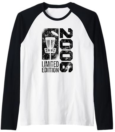 DiscGolf Disc-Golf-Jugador Nacido en 2006 Disc-Golf Camiseta Manga Raglan
