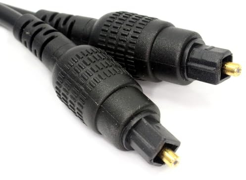 kenable TOS Optical Digital Audio Cable TOSLINK to TOSLINK 5.1 Surround Sound 5mm Lead Black 1m