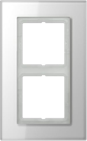 Jung LSP982GLWW - Marco embellecedor doble ls plus blanco alpino