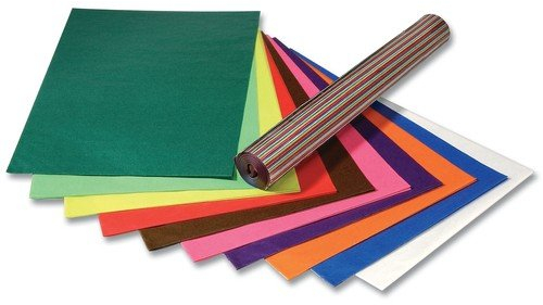 Folia 87019 - Transparentpapier farbig 50,5x70cm 115g/qm, 10 Bogen in 10 Farben