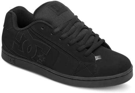 DC Shoes Net, låga sneakers för herr, svart, 41 EU, Svart svart svart, 42 EU