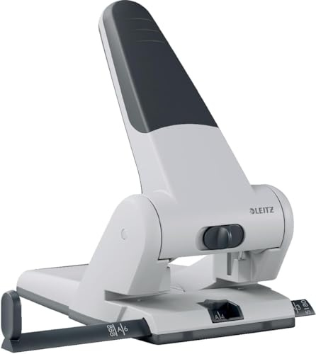 Leitz 432610 Bohrer, Schwarz, Grau