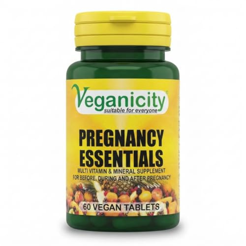 Veganicity Pregnancy Essentials Multivitamin : Women's Health Supplement : 60 Tablets, in a Planet-Friendly 99% Recycled Pot