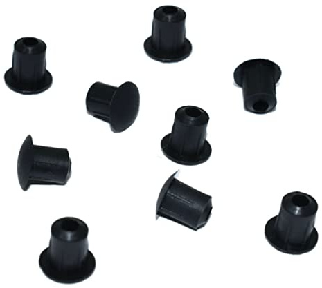 M5 (5mm) DRILL HOLE COVER CAPS - BLANKING FURNITURE KITCHEN CABINET SHELF (Black, 25)