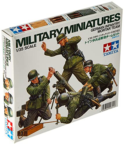 Tamiya 1:35 German Infantry Mortar Team (japan import), Earth Tones