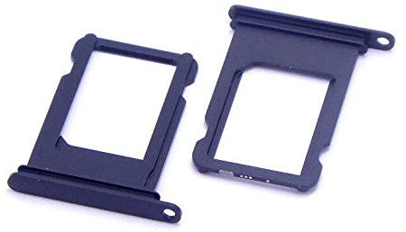 für iPhone 7 7G 7Plus 7 Plus Nano SIM Karte Halter Simkarten Holder Adapter Tray Schlitten Einschubfach SIM Card Holder Adapter Halterung Schlitten Nano SIM Halter SIM Fach Tray Slot Schwarz/Black