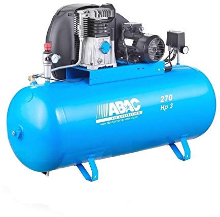 ABAC 4116024542 - Compresor de piston correas 1 etapa serie pro, PRO A39B-270 FM3 Trifásico de 10 bares de presión