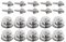 New Marine Lot de 10 vis à tôle TENAX + 10 vis à tôle TENAX 4,2 x 16 mm