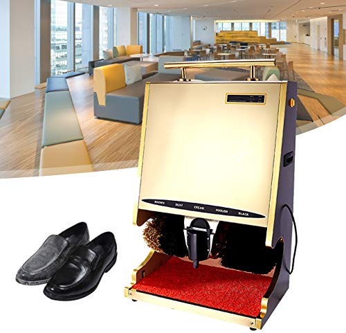 ZhiLianZhao Entièrement Automatique du Cireuse de Chaussure, Chaussure électrique Polisseuse, Conseil de Marche en Acier Inoxydable, Adapté au Hall D'entrée de L'hôtel