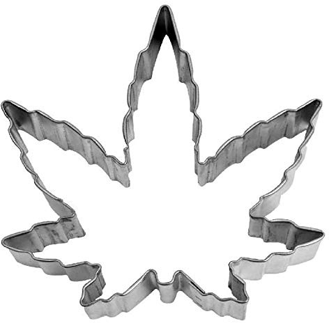 Marijuana Leaf Plant Cookie Cutter Stainless Steel 4 Smoke Pot Joint Leaf Bud Cake Mold for DIY Pastry Bakeware Brownie Biscuit Clay Mould Decoration Gift