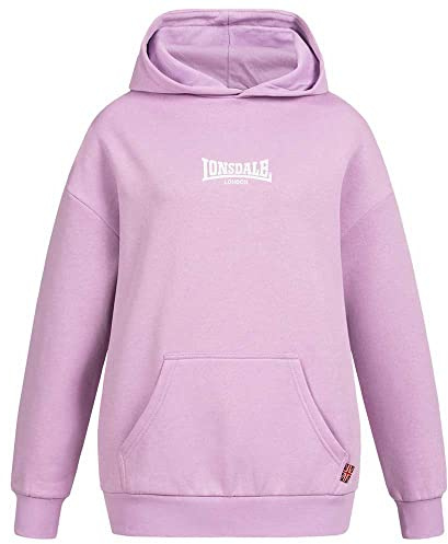 Lonsdale KILMOTE Hooded Sweatshirt, Lilla/Bianco, M Women's