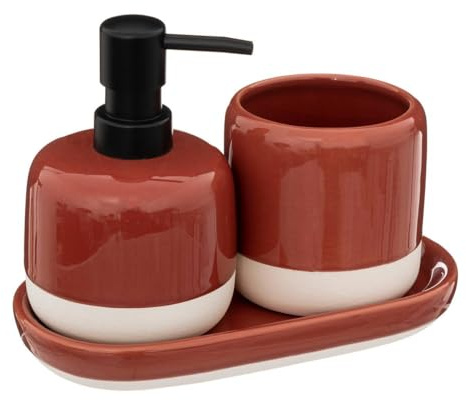 5 five simply smart 5five - 3 Accessoires Salle de Bain Solar Power Rouge