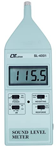 Noise Level Meter (Range: 30 to 130 dB) Class 1 Sound Level Meter | Professional db Meter | Industrial Decibel Meter for Classroom Auditoriums, Vehicle Noise Testing | Model: SL-4001
