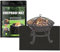 Alfombra Barbacoa Exterior, 39*72'' Fire Pit Mat Alfombrilla para Fogatas, Protector de Suelo para Barbacoa y Parrilla, Alfombrilla para exterior, para barbacoa de gas, barbacoa de carbón