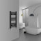 Warmehaus Radiatore scaletta scaletta riscaldata bagno curvo nero 600 x 300 mm