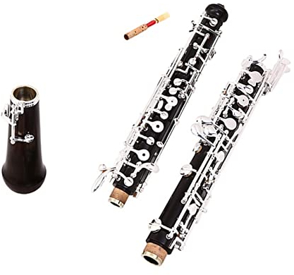 Oboe Halbautomatische Oboe, C-Melodie, Harter Bakelitkörper, Versilberte Tasten, Oboe, Holzblasinstrument