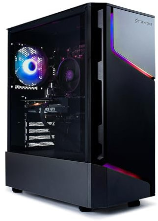 Stormforce Onyx Gaming PC – NVIDIA GeForce RTX 4060 Ti 8GB, Intel Core i5-13400F, 2TB SSD, 16GB RAM, WiFi 5, Windows 11, COUGAR MX360 ARGB Case (Amazon Exclusive)