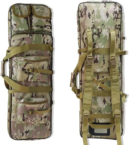 Waffentasche Gewehrtasche Gewehrfutteral,Waffenkoffer Für Langwaffen,wasserdichte Gewehrtasche,Taktische Waffentasche Armee Airsoft wasserdichte Langwaffentasche Futteral A,117cm/46in